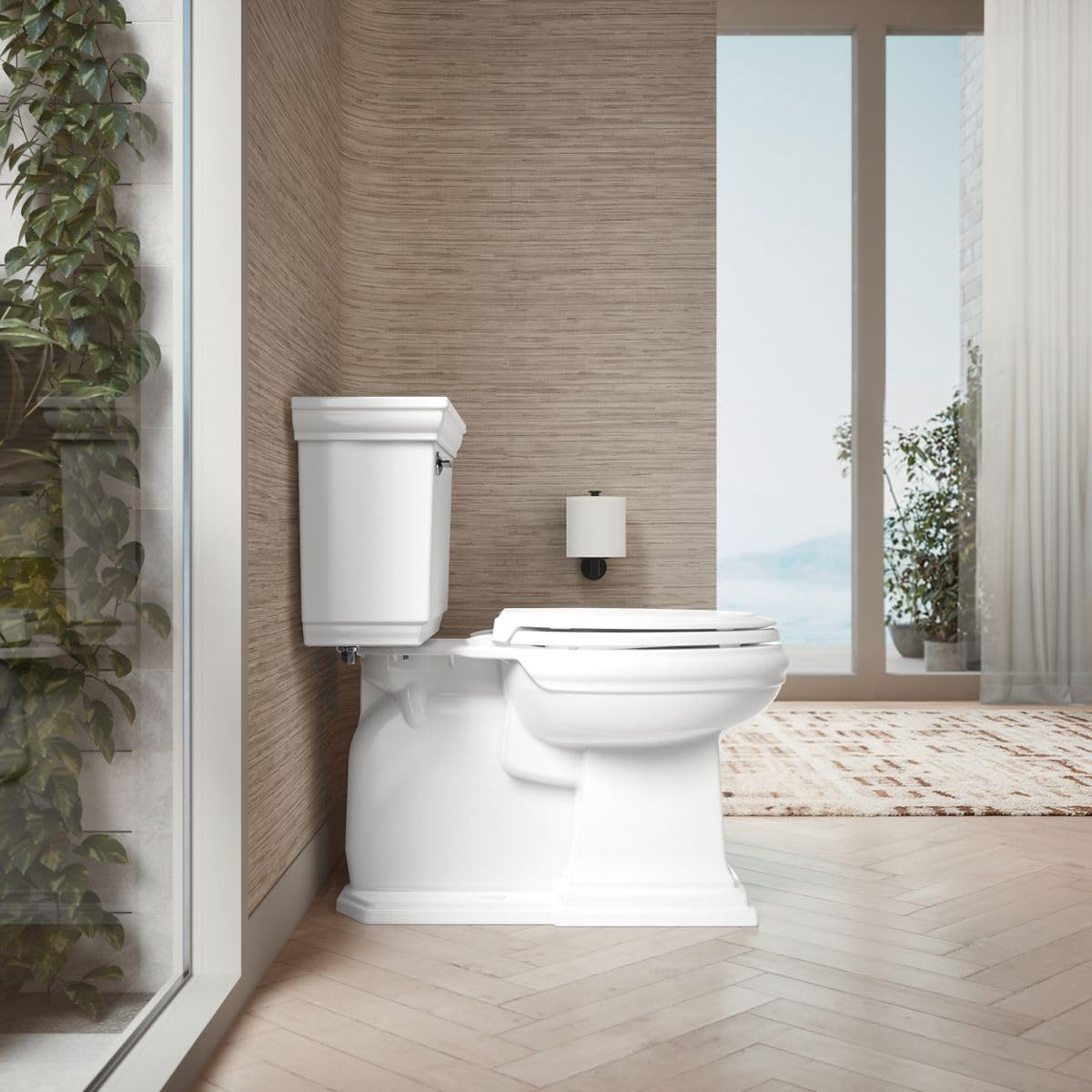 KOHLER RUTLEDGE® NIGHTLIGHT Elongated Toilet Seat, White, Grip-Tight Installation, Quiet Close Seat Prevents Slamming