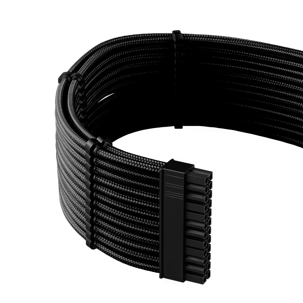CableMod RT-Series Pro ModMesh Sleeved 12VHPWR StealthSense Dual Cable Kit for ASUS/Seasonic/Phanteks (Black)