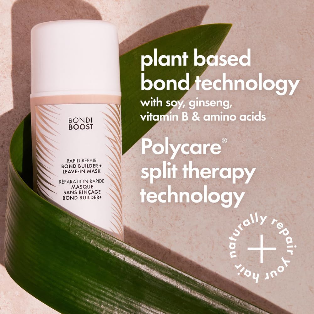 BONDIBOOST Rapid Repair Bond Builder + Leave-In Hair Treatment for Dry Damaged Hair [3.38 fl oz], Strengthens & Restores + Advanced Hair Repair Solution for Healthier & Shinier Results