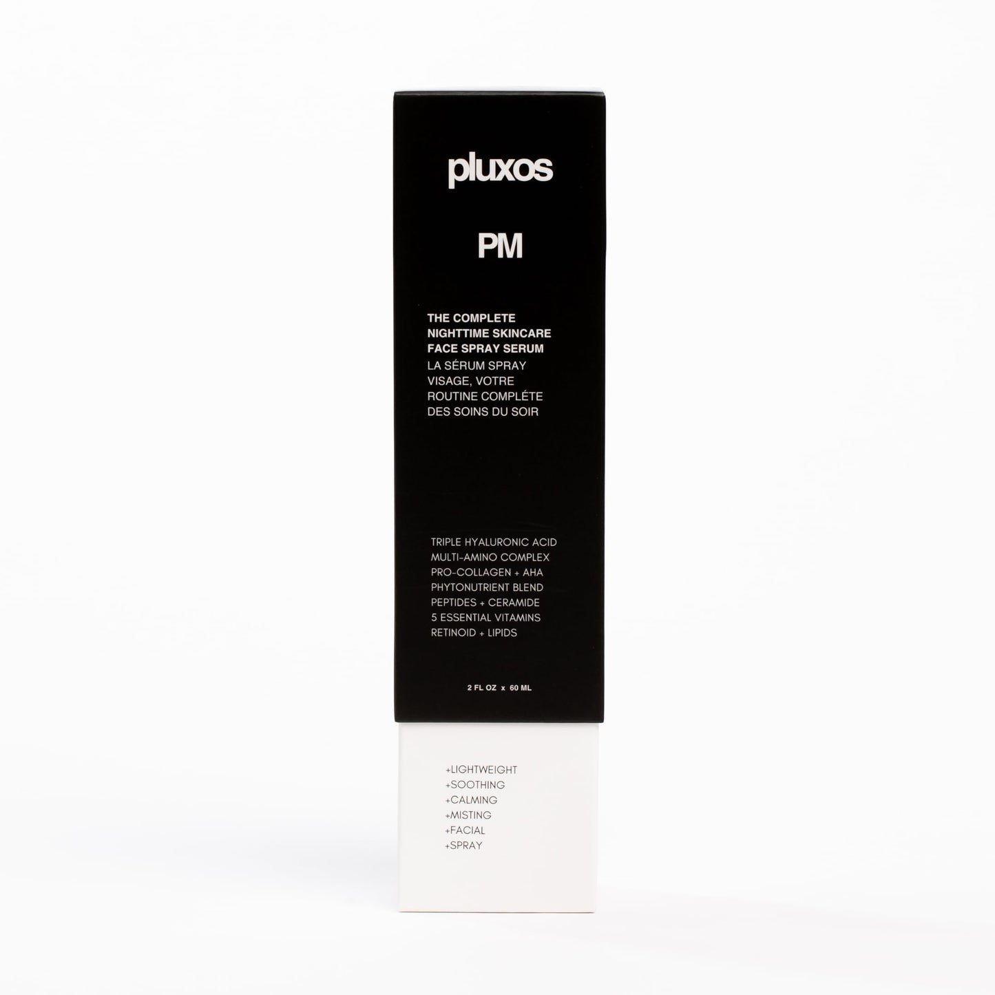 | PLUXOS PM | MOON SHIELD COMPLETE NIGHTTIME SKIN CARE ROUTINE (Unscented) | Replaces Multi-Step Products | Triple Hyaluronic Acid, 3 Peptides, ProCollagen, Retinoid, Ceramide, 5 Vitamins, Niacinamide