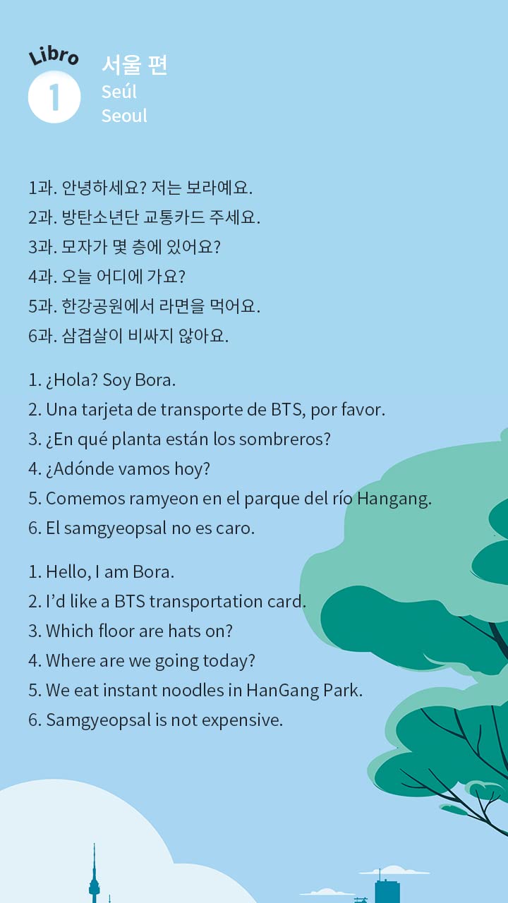 Learn Korean with BTS Spanish Edition - Official BTS Merchandise, Kpop Merch, Gift Idea for BTS Fans, Basic Level Korean Learning Kit/All Ages (Kids to Adults), Includes MotiPen