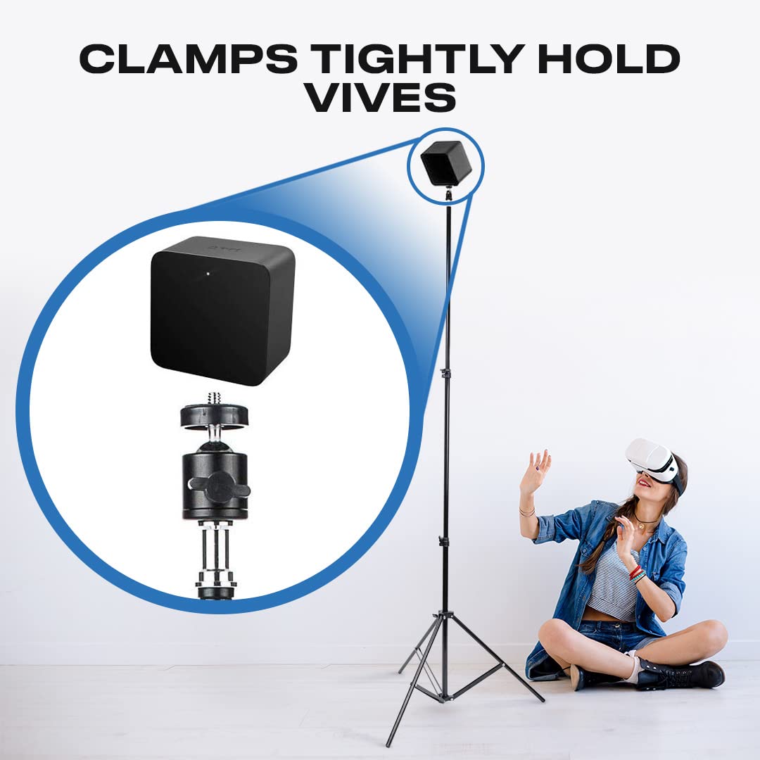 Skywin VR Tripod Stand, Base Station Mount, Compatible with Steam VR Base Station 2.0 for Sensor Stand, Base Station Stand, and Oculus Rift Constellation (2 Stands)