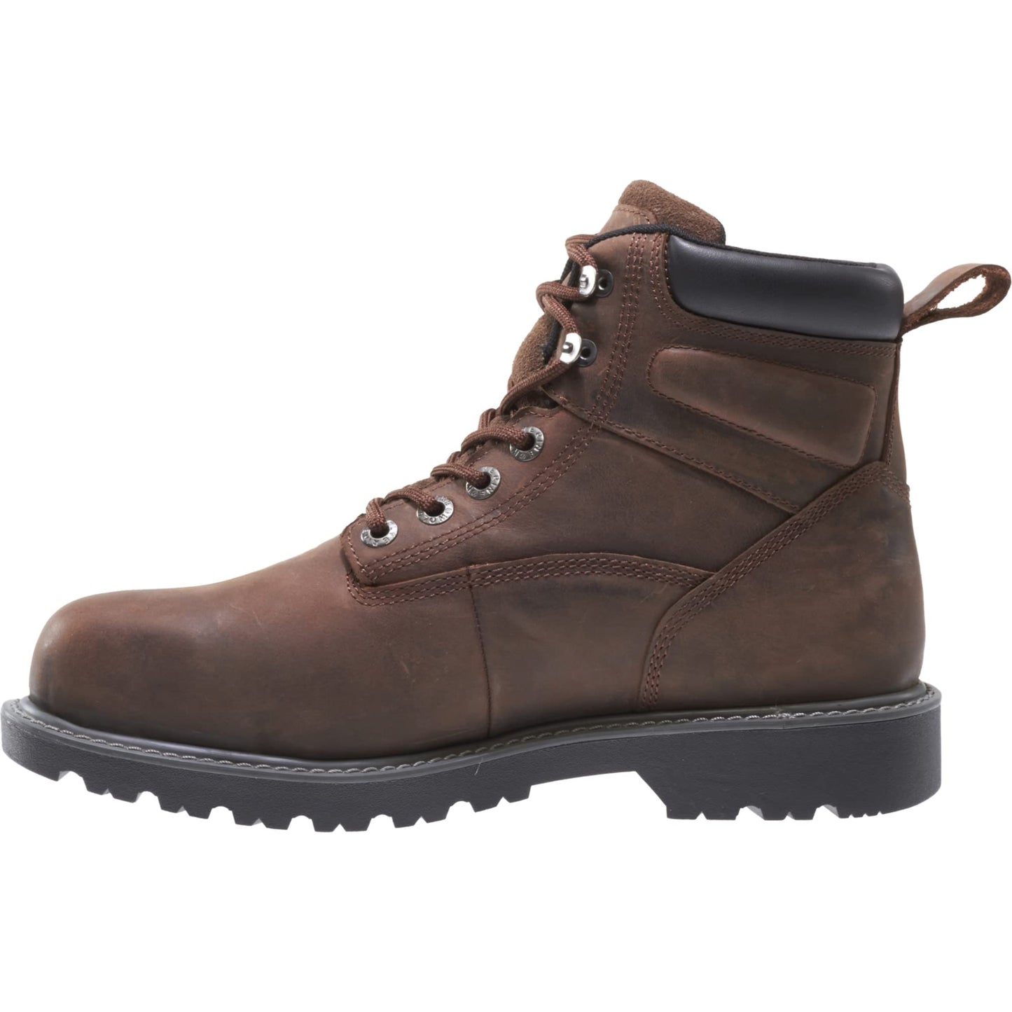 Wolverine Men's Floorhand Waterproof Steeltoe 6" Work Boot, Dark Brown, 10.5M