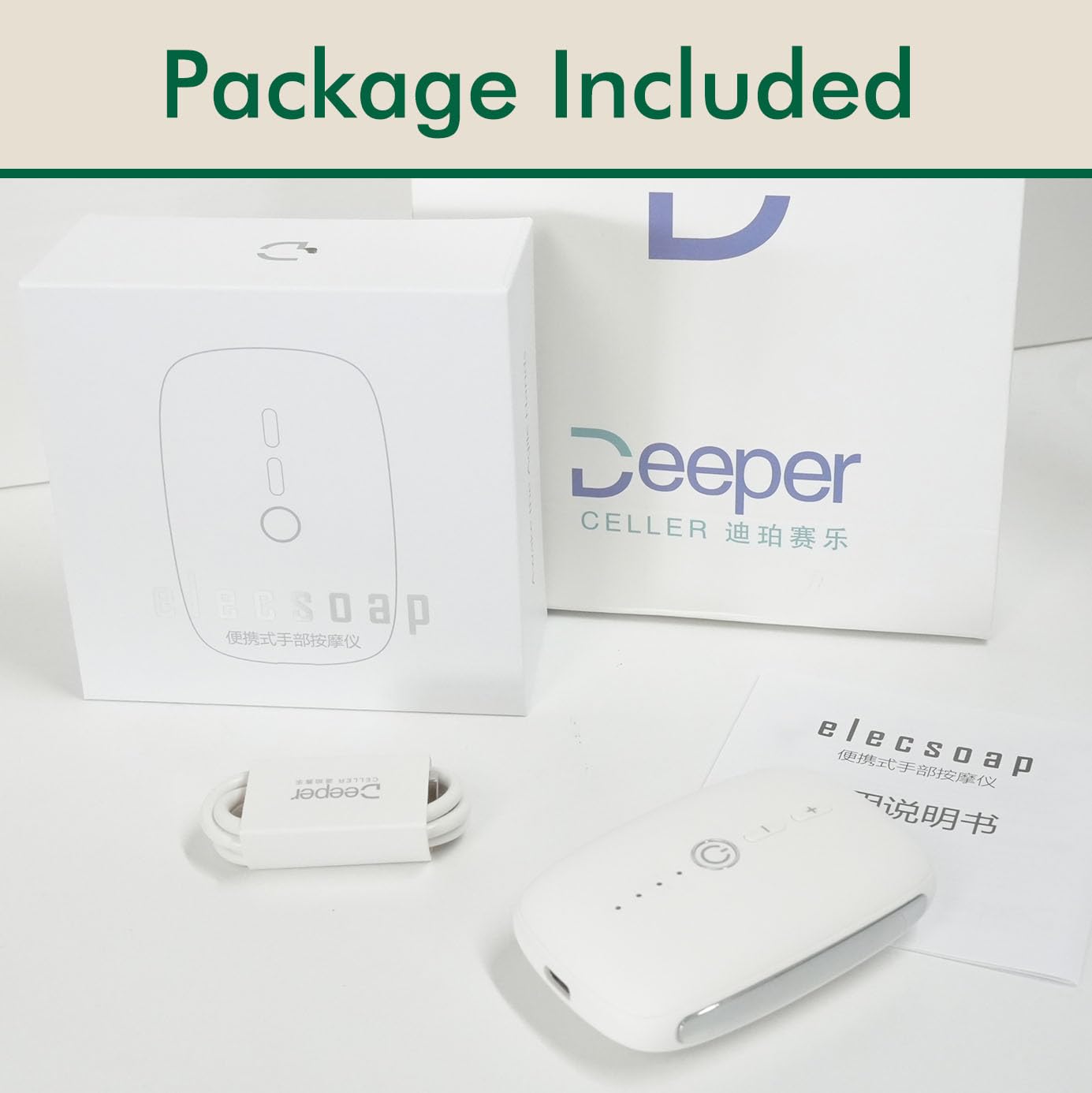 Portable Acupuncture Hand Massager with Static Electricity - Relieve Pain & Stress, Improve Circulation, USB Rechargeable, Multiple Massage Modes, for Home & Travel