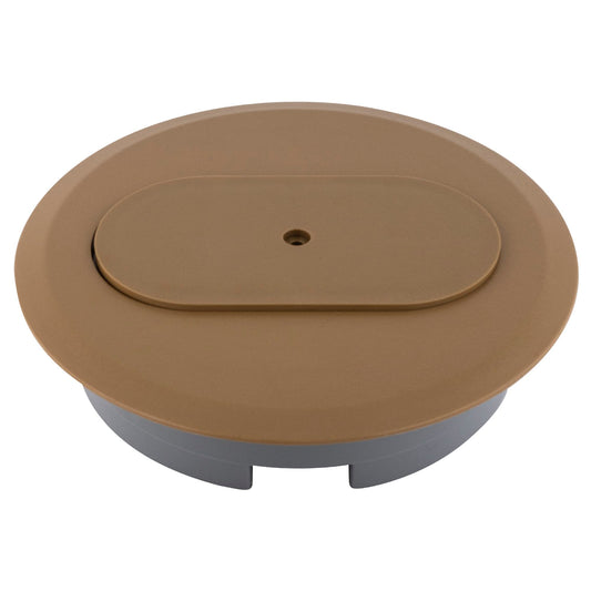 Carlon E97DSC Duplex Receptacle Flush Mount Carmel Cover