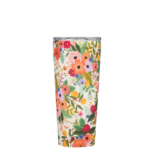 Corkcicle x Rifle Paper Co. Classic Insulated Coffee Mug - Keeps Drinks Cold 9 Hours - Triple-Insulated - Gift for Mom - Great for Mother's Day or Christmas - 16 oz - Garden Party Cream