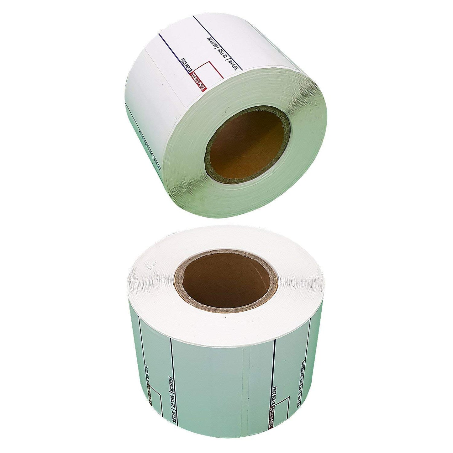 CAS LST-8020 Direct Thermal Labels - 12 Rolls of 58 x 60mm Price and Barcode Labels - UPC Thermal Printer Stickers Ideal for Food & Ingredients - Compatible with CAS Scales LP-1000, CL5500, & CL7200