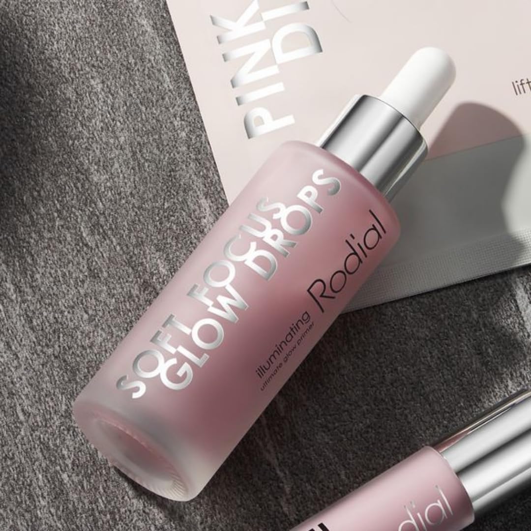 Rodial Soft Focus Glow Booster Drops 1.05 fl oz, Illuminating Skin Serum with Glycerin and Antioxidants, Perfectioning and Smoothing Dewy Makeup Base, Weightless Formula