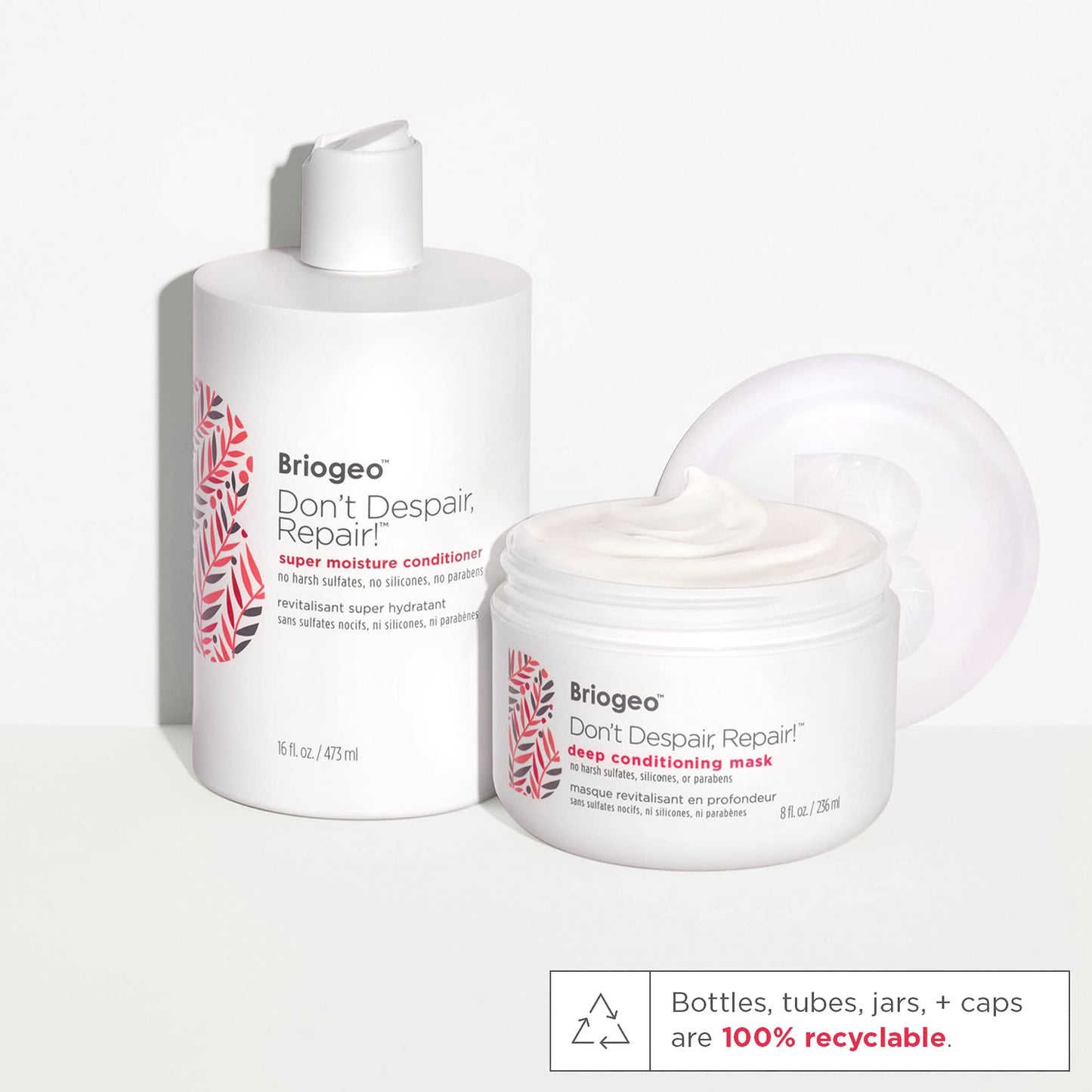 Briogeo Don't Despair, Repair! Super Moisture Conditioner, for Dry, Damaged Hair, Hair Moisturizer featuring Argan Oil, Vegan, Cruelty-Free, 16 fl oz
