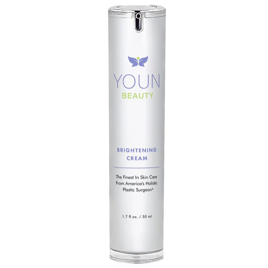 YOUN Beauty Brightening Cream with Kojic Acid, Glycolic Acid & Licorice Extract, 50ml – Hydroquinone-Free Cream for Face, Neck & Décolleté