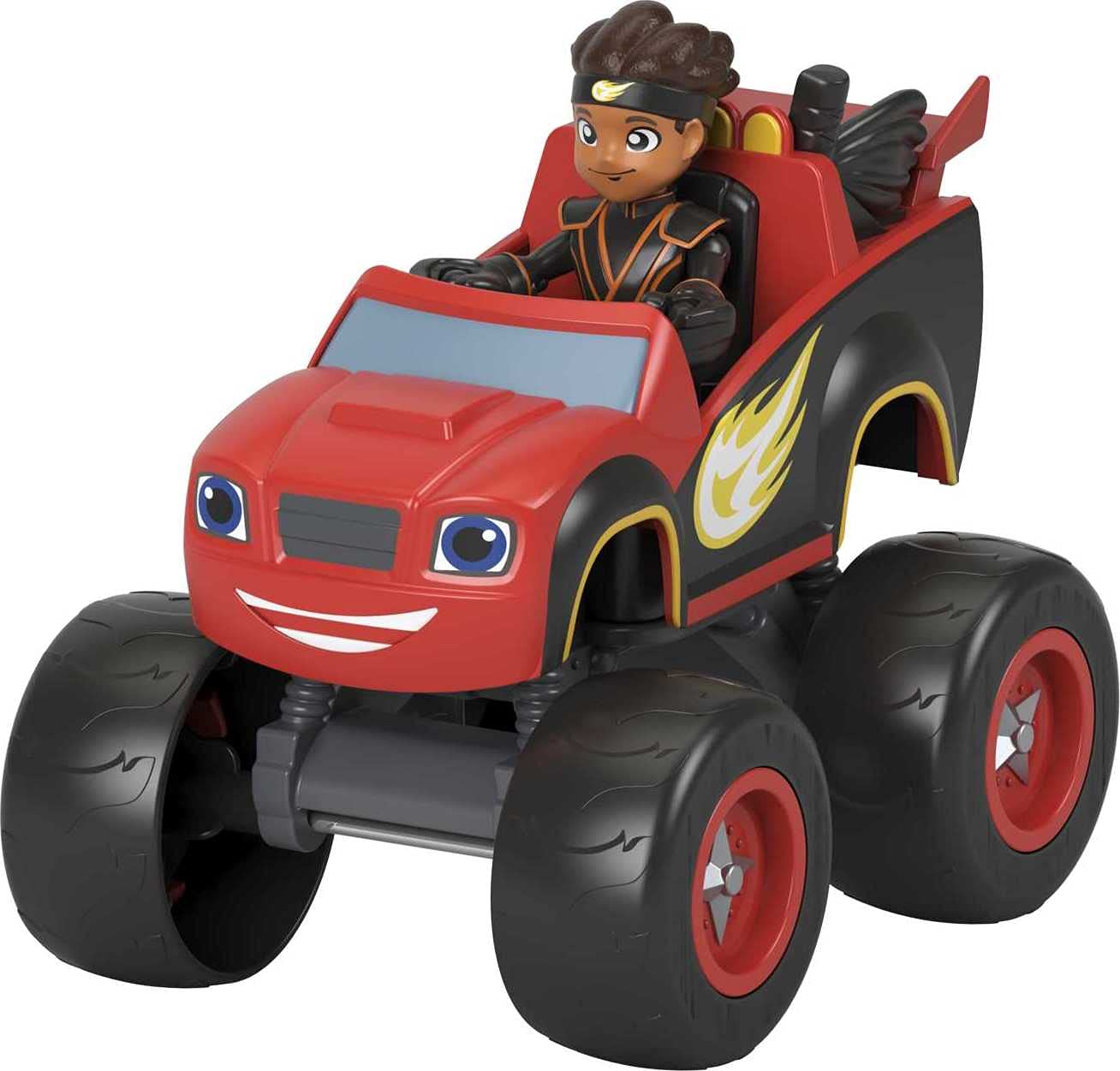 Fisher-Price Blaze & The Monster Machines Toy Truck & Figure Set, Ninja Blaze & AJ, Preschool Racing Play Ages 3+ Years