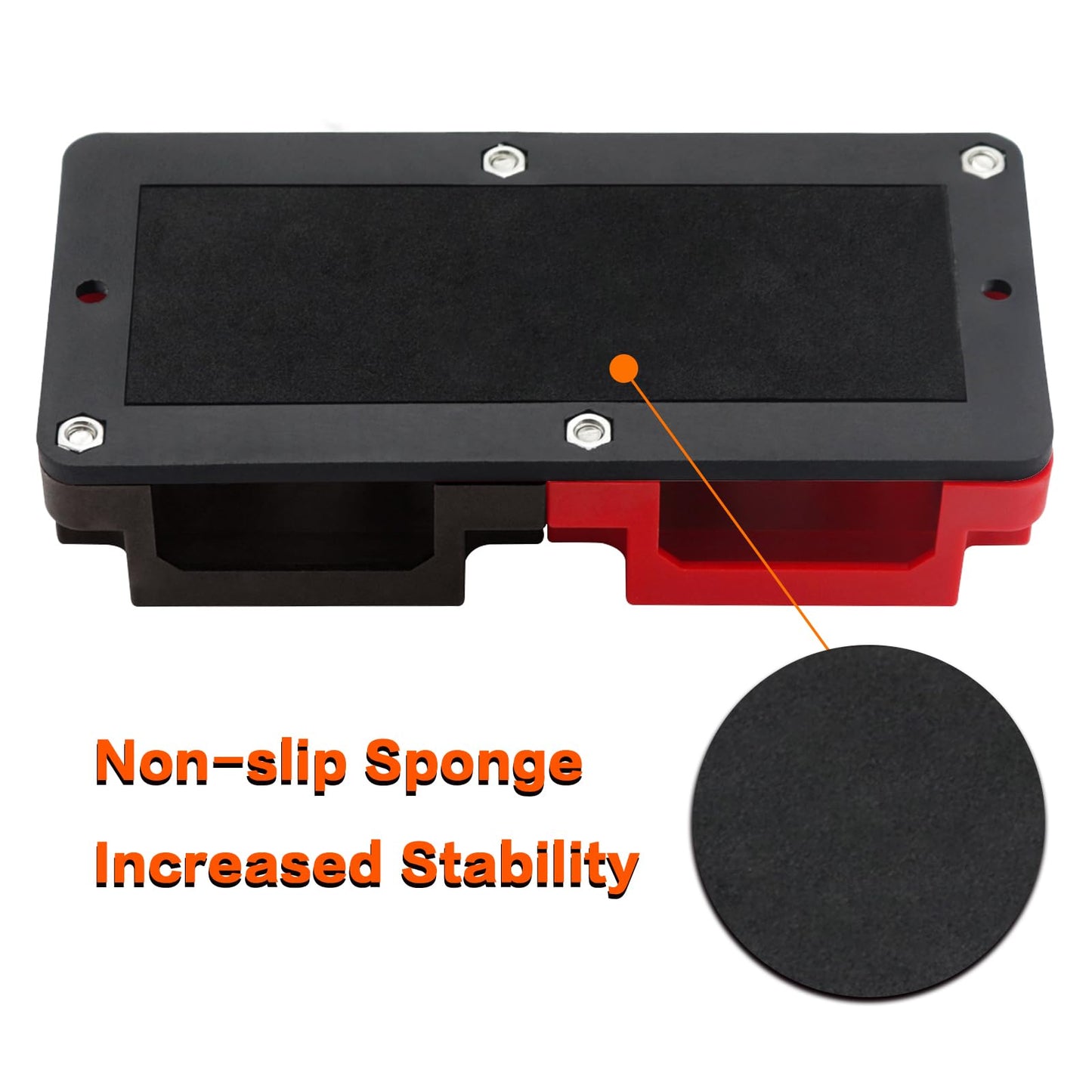 AMOMD Heavy Duty 400A 12-48V Tin-Plated Copper Block Bus Bar 8xM10(3/8") Studs Independent Modular Positive Negative Ground Battery Junction Block Buss Bar for Solar System Marine Truck Boat
