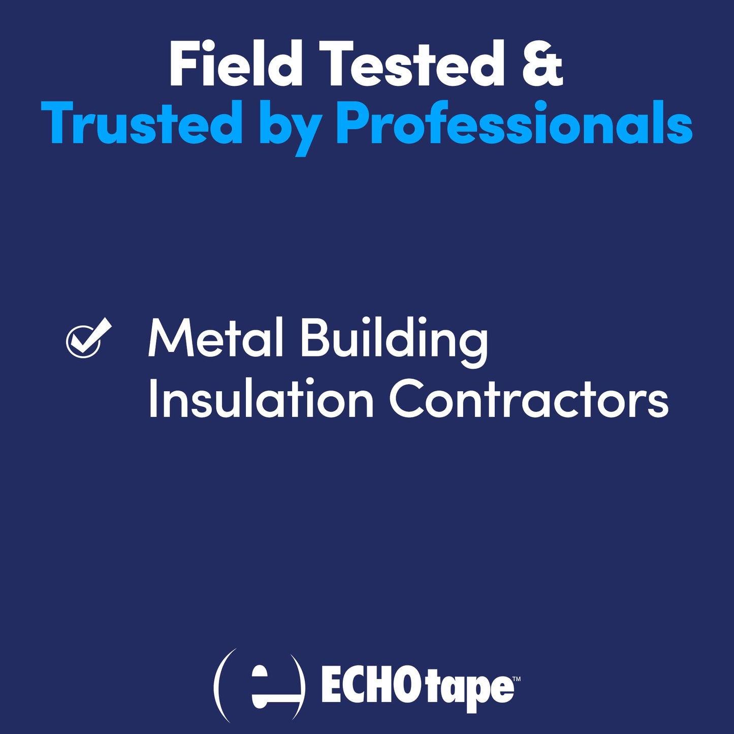ECHOtape FS-G7739 | All Weather Lamtec EHP VR-R Plus Facing Tape | Metal Building Insulation Tape | White Seam and Repair Tape | Cold Weather Acrylic Adhesive | Contractor Tape | 2.83 in x 50 yds