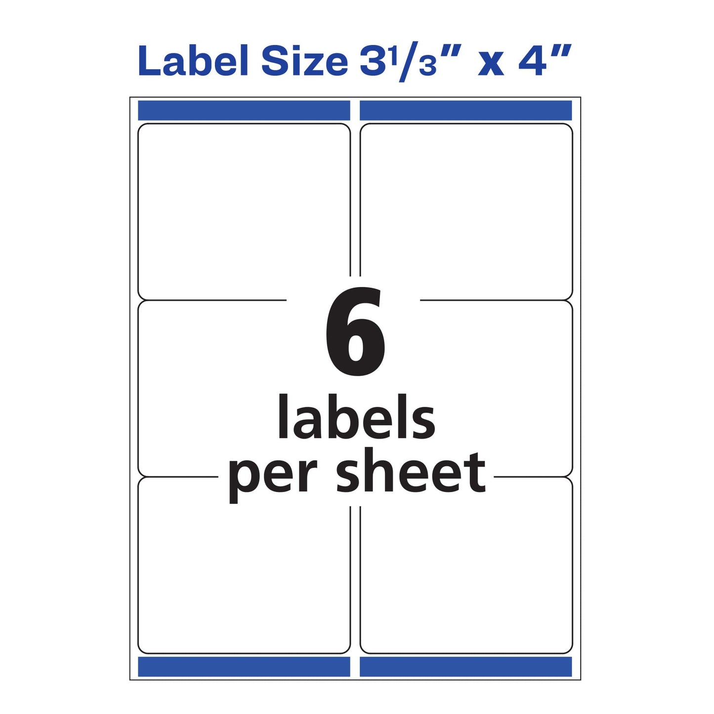 Avery Matte Frosted Clear Address Labels for Inkjet Printers, 3-1/3" x 4", 60 Labels, 5 Packs (18664)