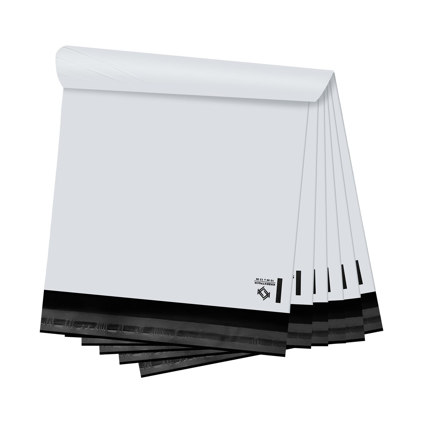 KKBESTPACK Poly Mailers Self Sealing Shipping Envelopes CPB68 Waterproof Postal Bags (White, 10x13 Pack of 1000)