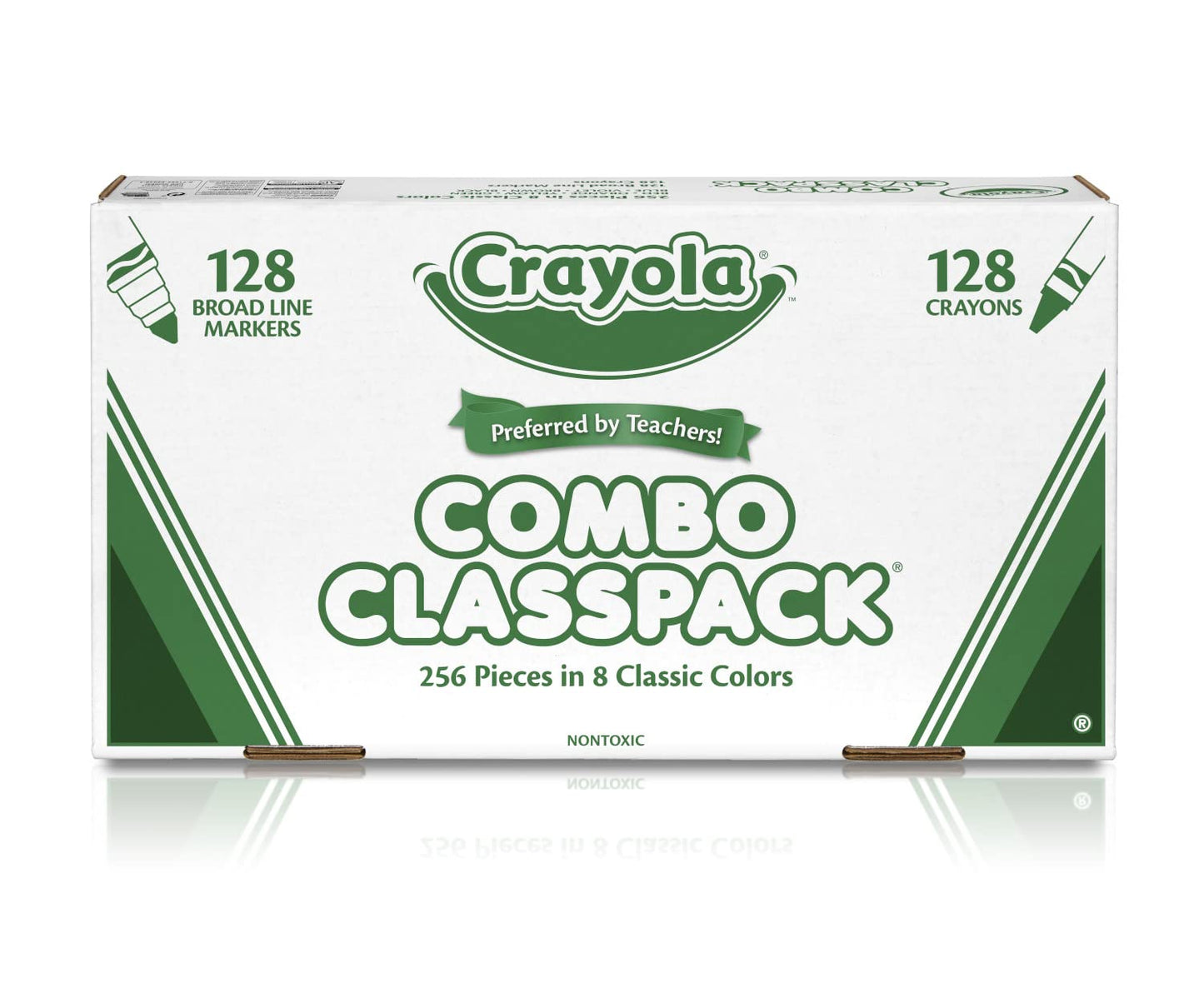 Crayola Crayons and Washable Markers Classpack (256ct), Bulk Back to School Supplies for Teachers, Essential Teacher Classroom Must Haves