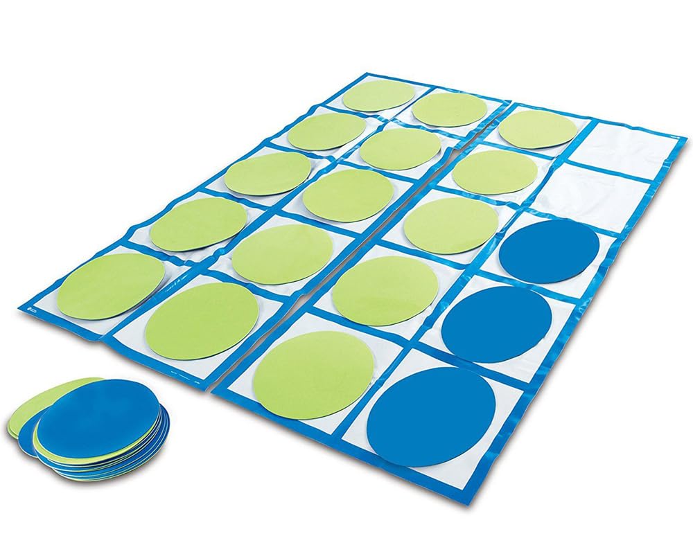 Learning Resources Ten-Frame Floor Mat Activity Set, Math Skills, 22 Pieces, Ages 5+