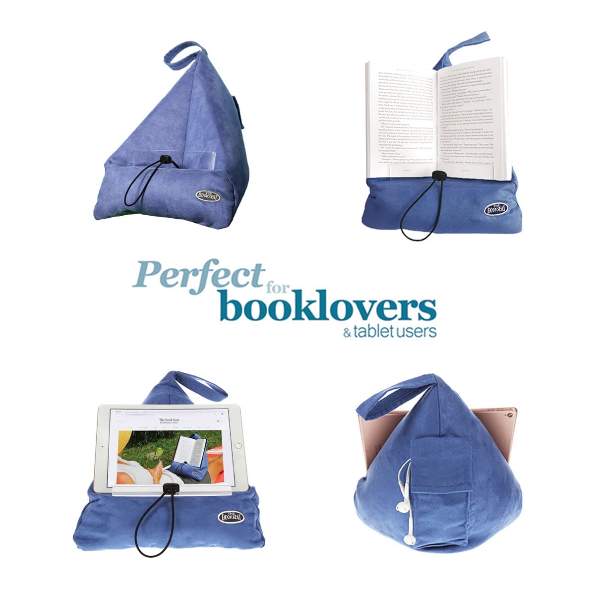 The Book Seat - The Most Comfortable Way to Read, Hands Free! - Dusty Rose Pink