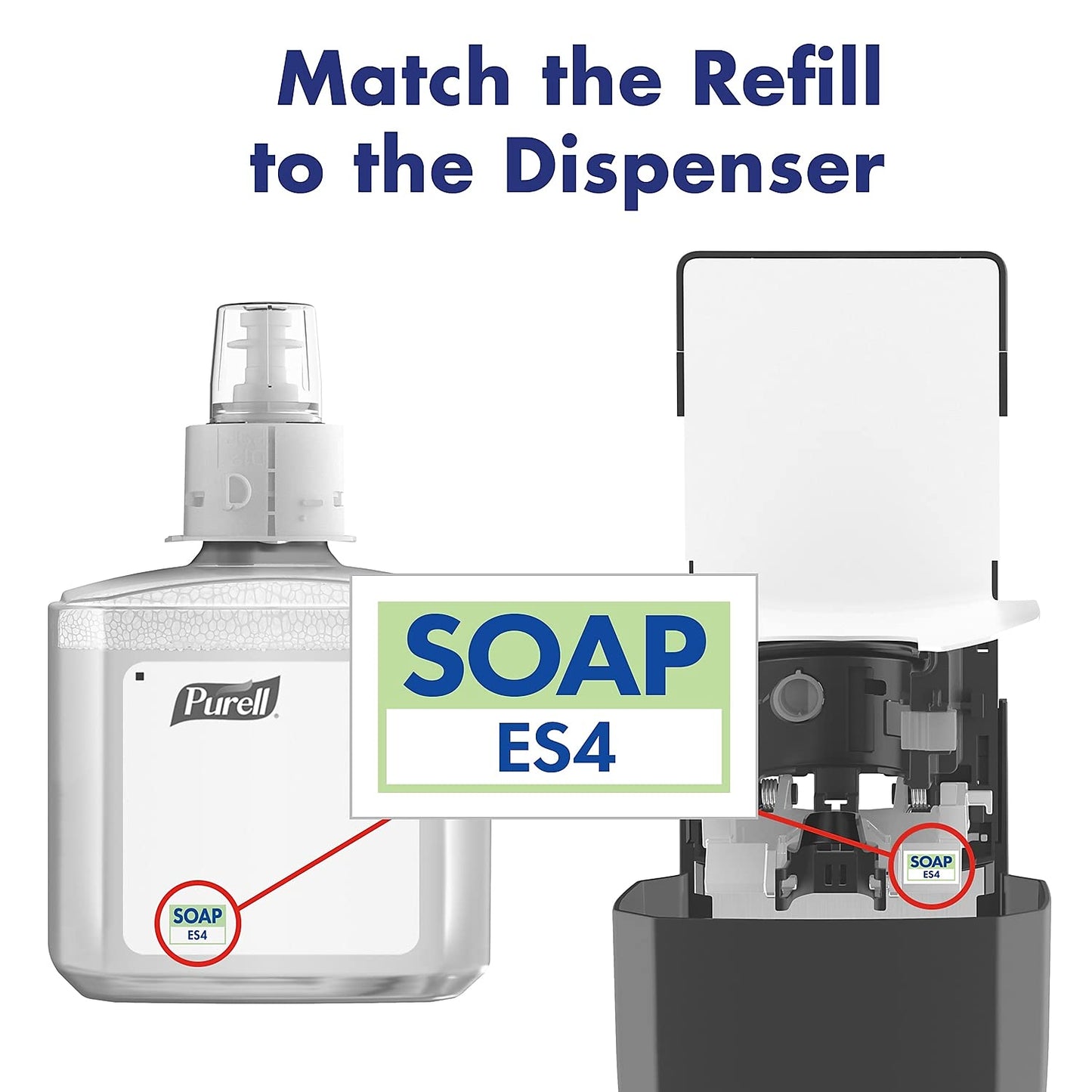PURELL 507202 Healthcare HEALTHY SOAP Gentle and Free Foam, 1200 mL, for ES4 Dispensers, 2/CT