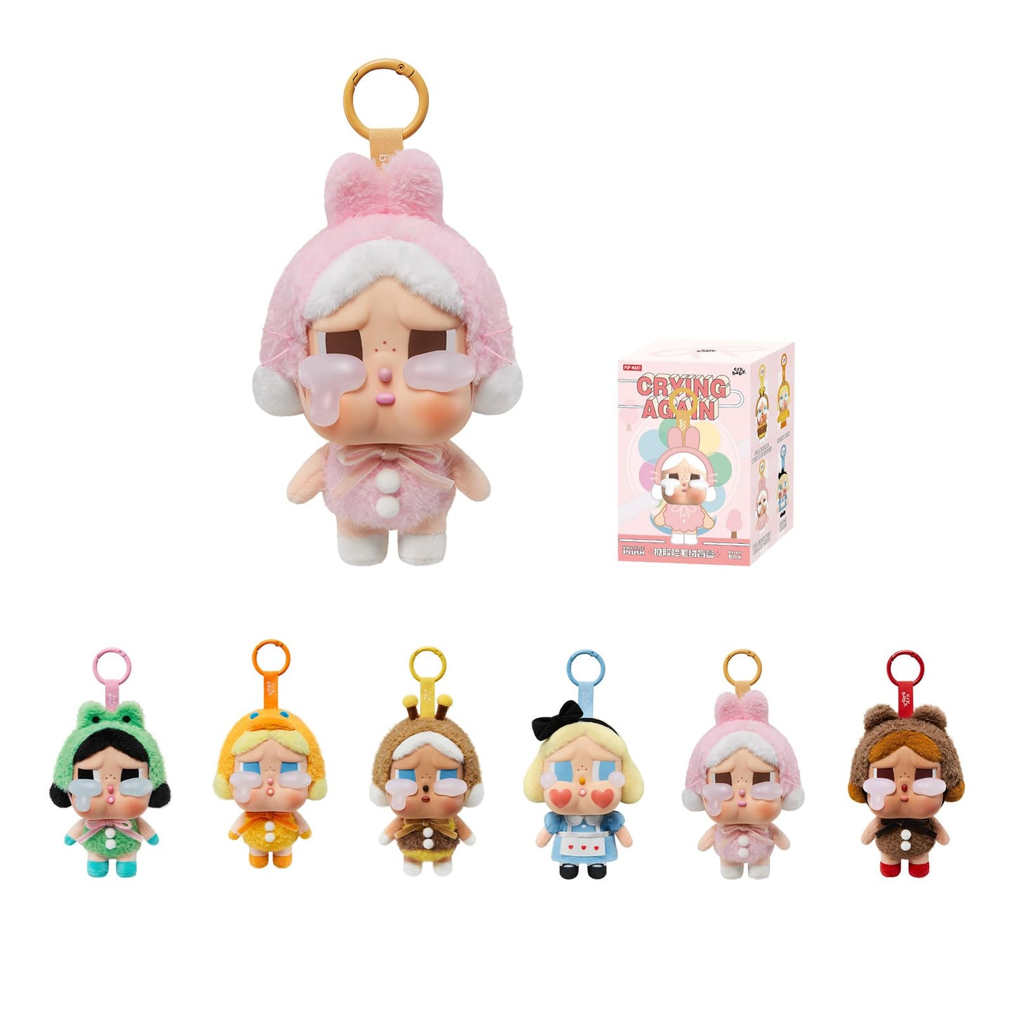 POP MART Crybaby Tears Factory Series - Vinyl face Plush Blind Box, Crybaby Blind Box Figures, Random Design Action Figures Collectible Toys Home Decorations, Holiday Birthday Gifts, Single Box
