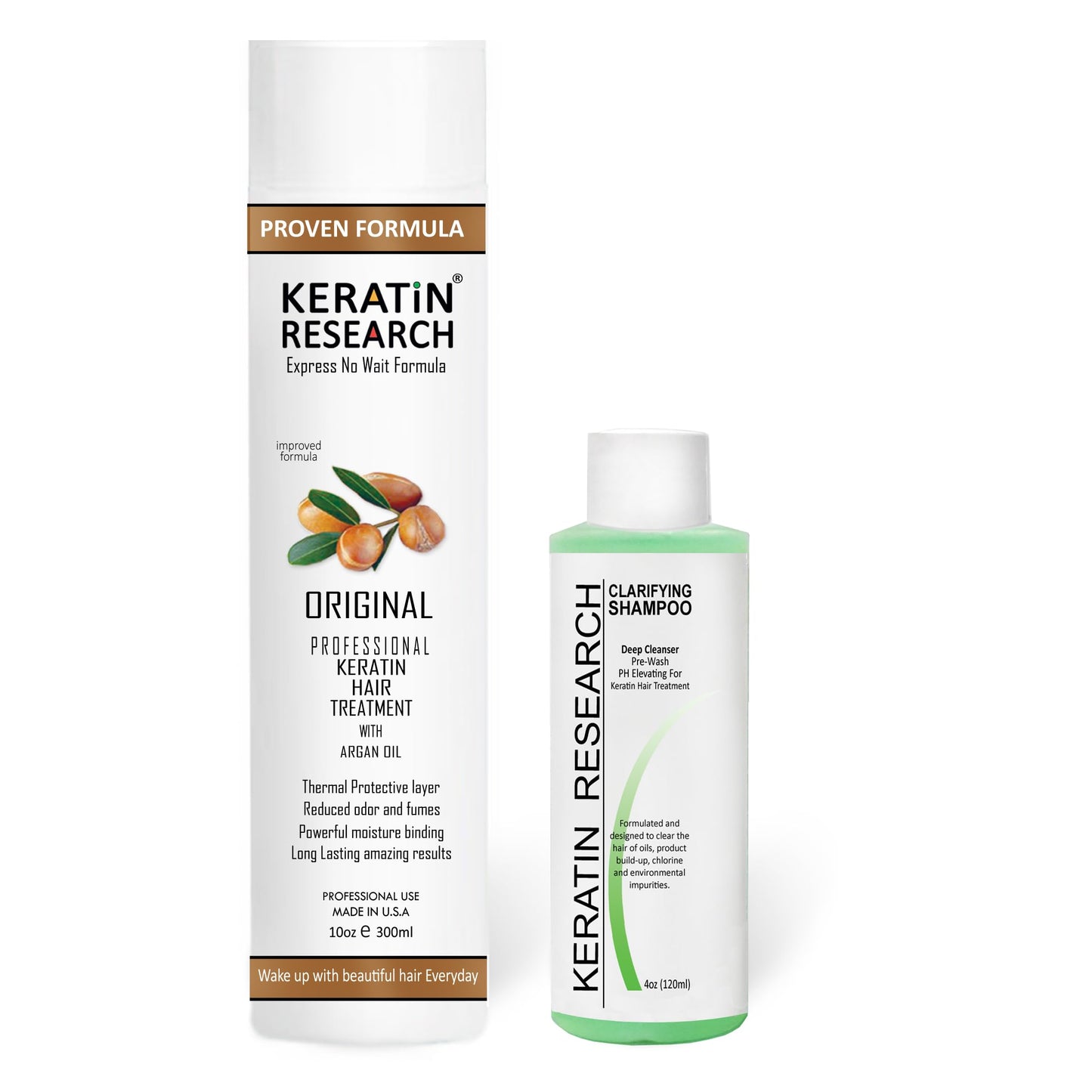 Premium Advanced Brazilian Keratin Hair Treatment Straightening Complex Blowout Keratin Professional Salon Results at home for Months Keratina Brasilera Tratamiento (10oz +4oz)