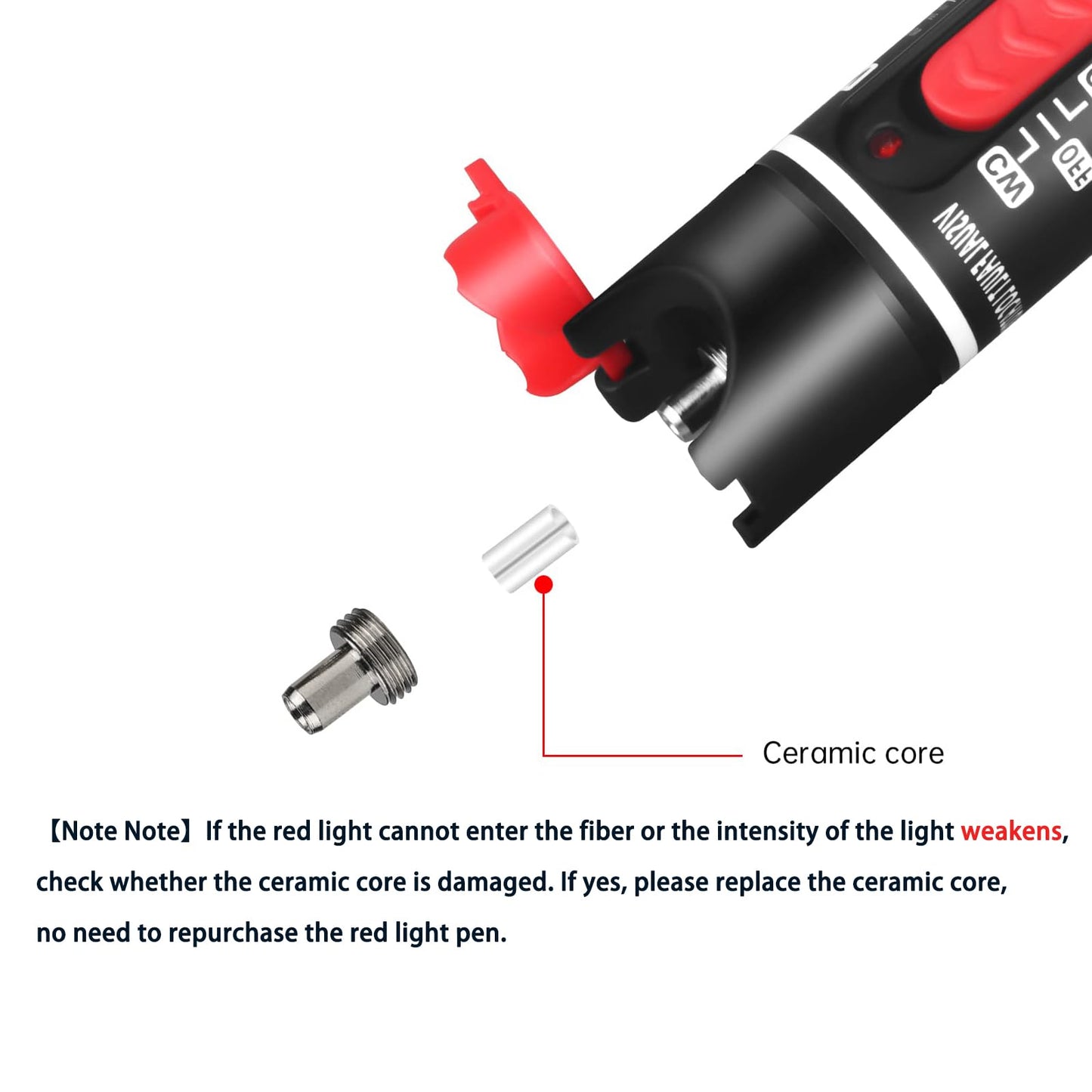 fyboptwu - Fiber Optic Cable Troubleshoot Kit - VFL-50 Visual Fault Locator &1pc FC to LC Adapter & 1pc LC, SC, ST, FC Coupler & 3 Short Patch Cords