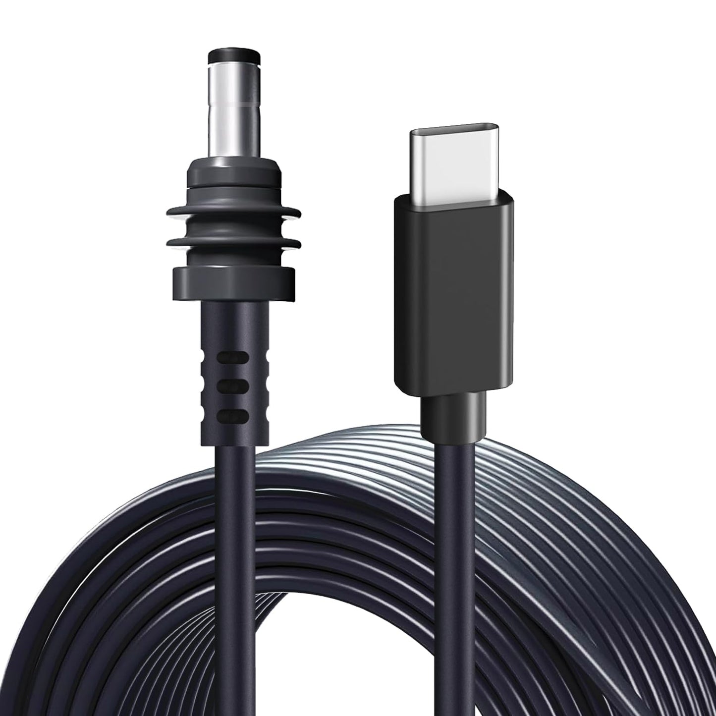 NEDUL Starlink Mini USB C to DC Power Cable, 49ft Starlink Mini Type-C to DC Power Cable, PD 20V Type-C Input to DC Male Output Waterproof, Compatible 65W+ PD 20V Protocol Power Supply/Source (15M)