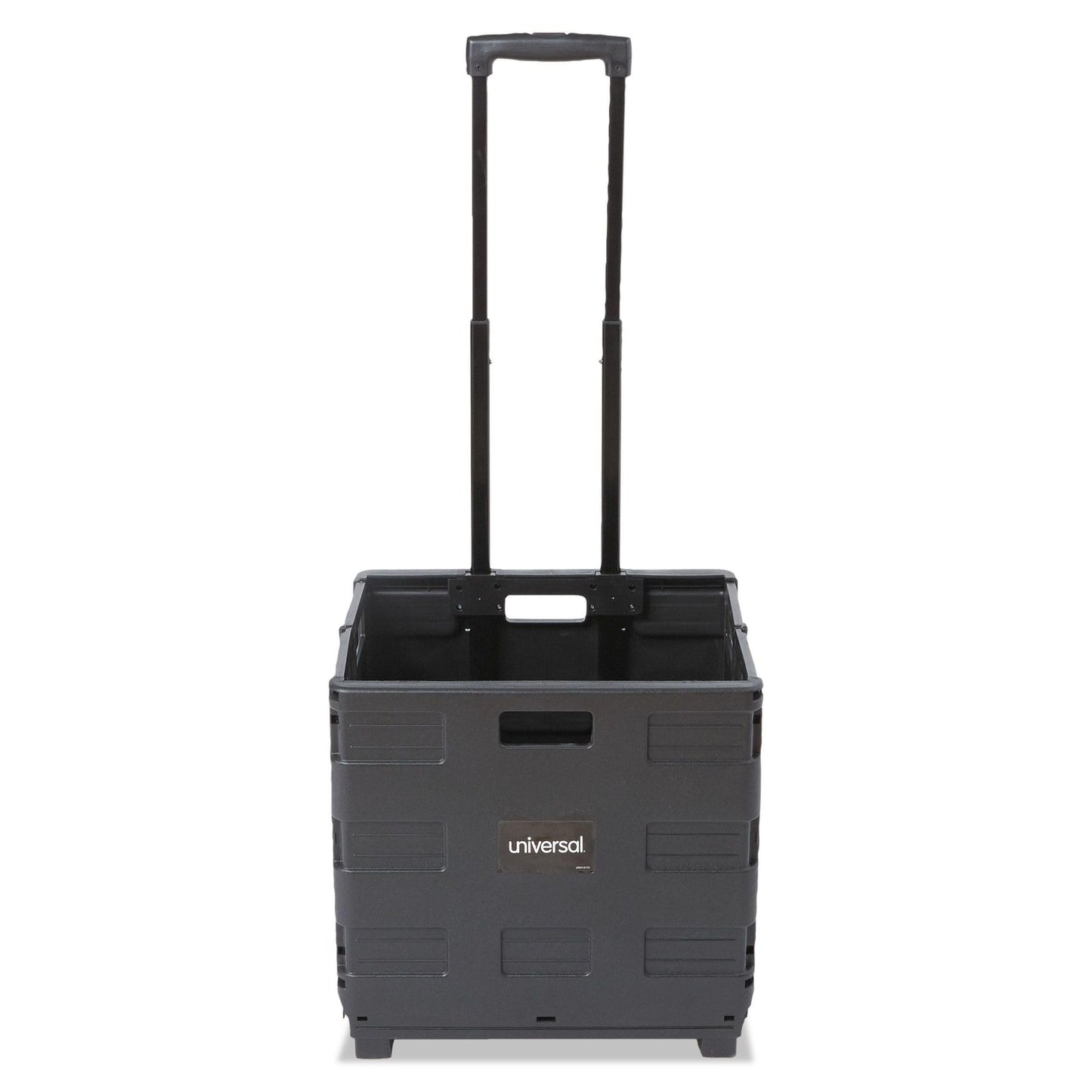 Universal Collapsible Mobile Storage Crate, 18.25" x 15" x 39.4", Black