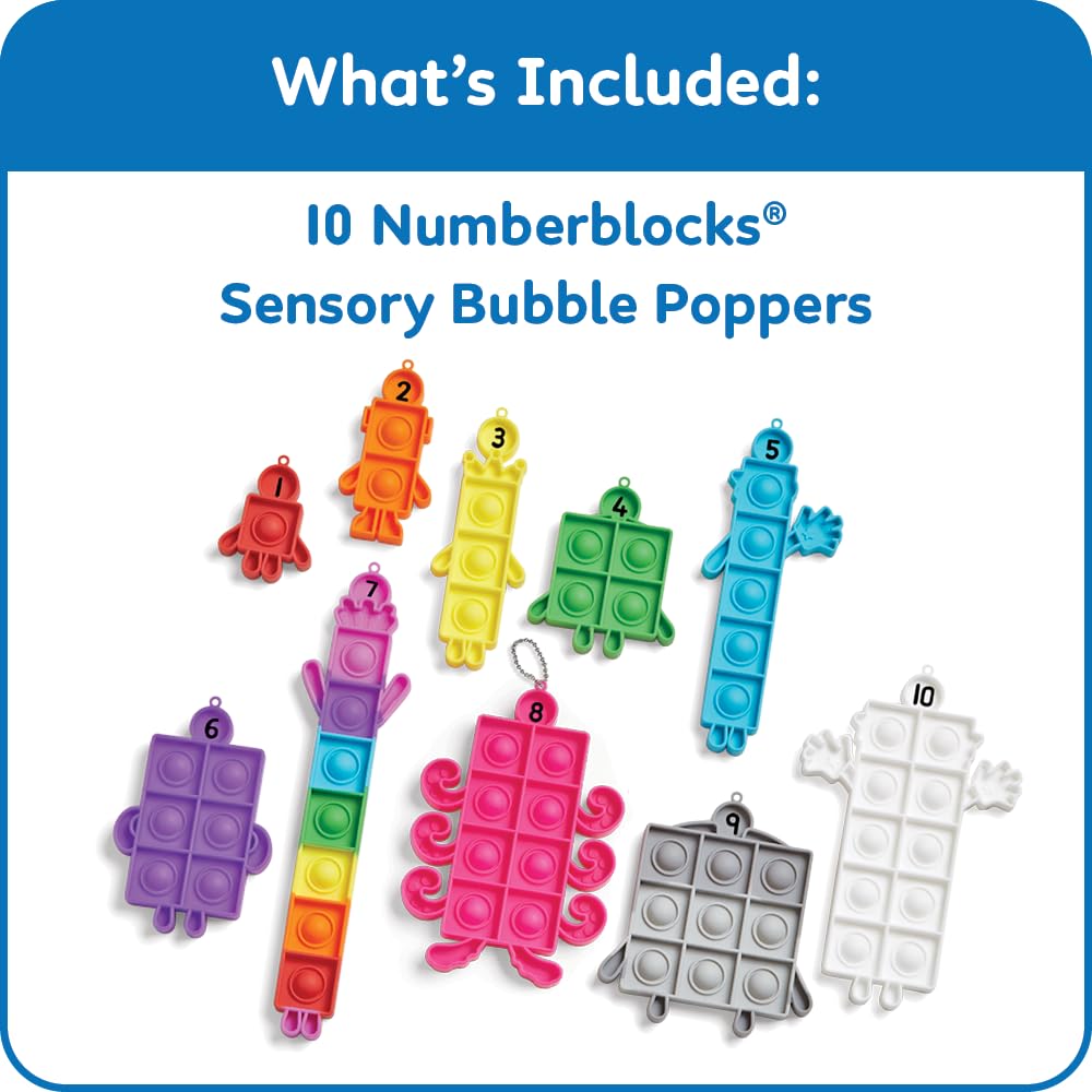 hand2mind Numberblocks Sensory Bubble Poppers