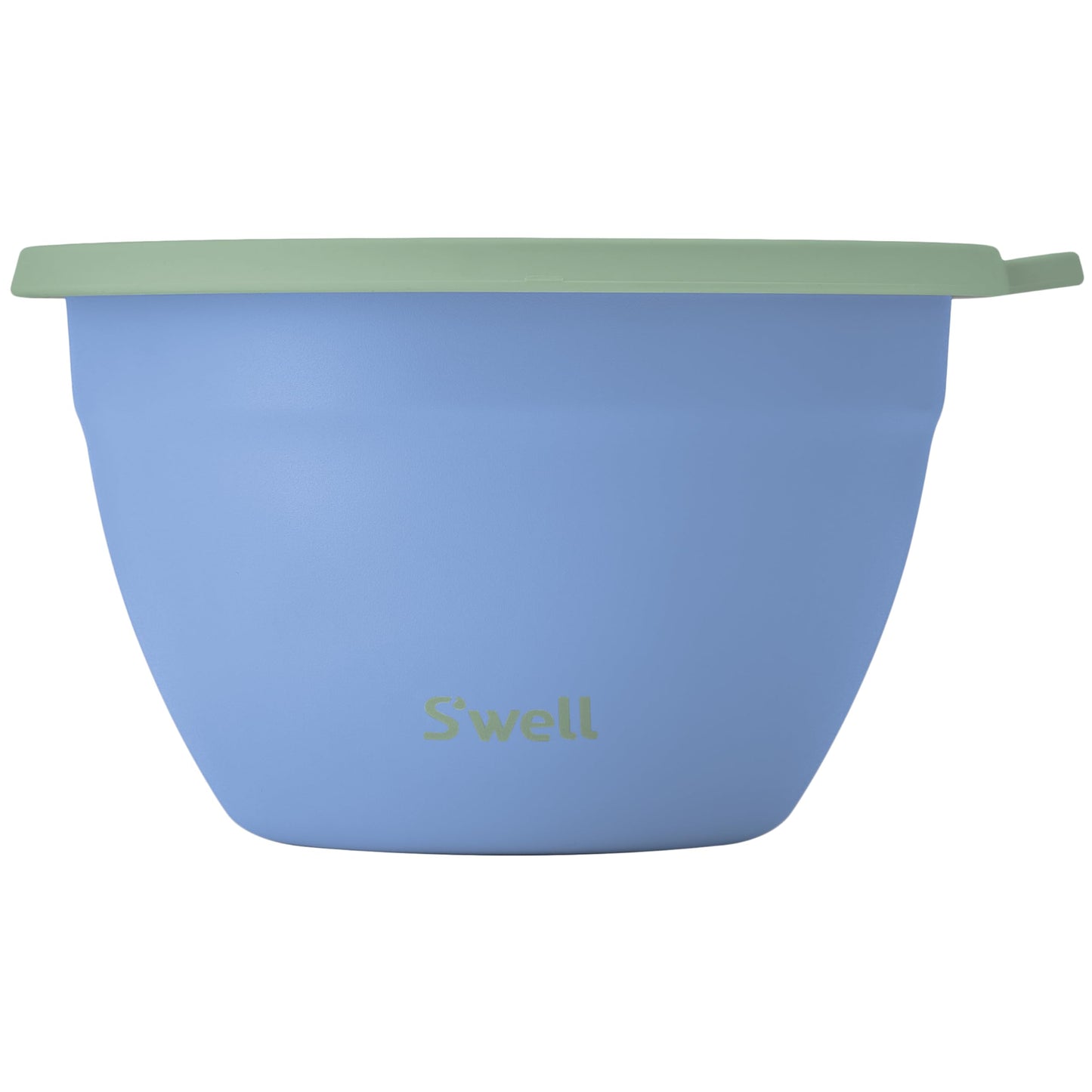 S'well Stainless Steel Salad Bowl Kit 64oz, Chambray, Comes with 2oz Mini Canister and Removable Tray for Organization, Leakproof, Easy to Clean, Dishwasher Safe