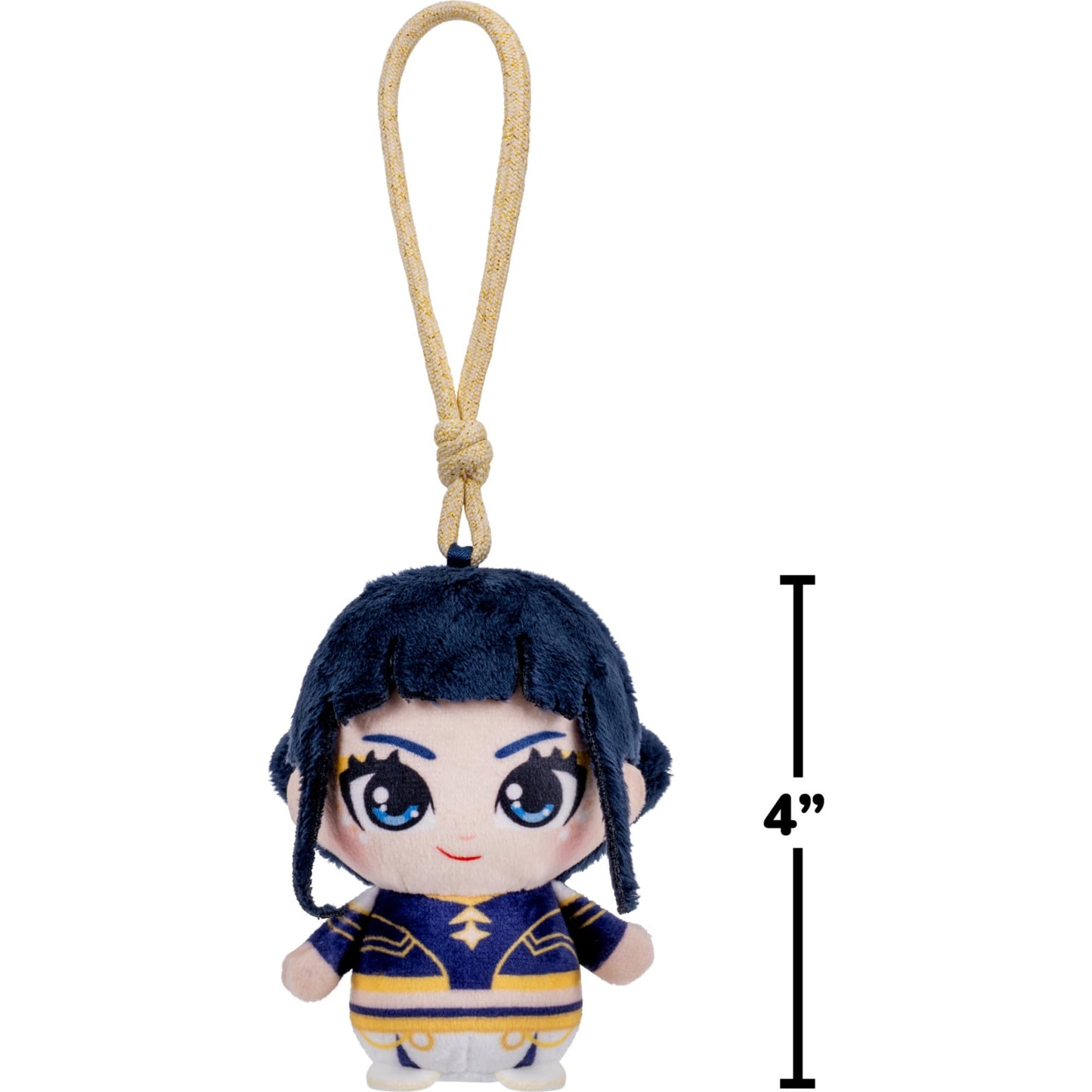 Kpop Demon Hunters 3-Pack 4-inch Clip-On Plush - Rumi, Mira, and Zoey Mini Collectible Character Clips for On-The-Go Fans - Ages 6+
