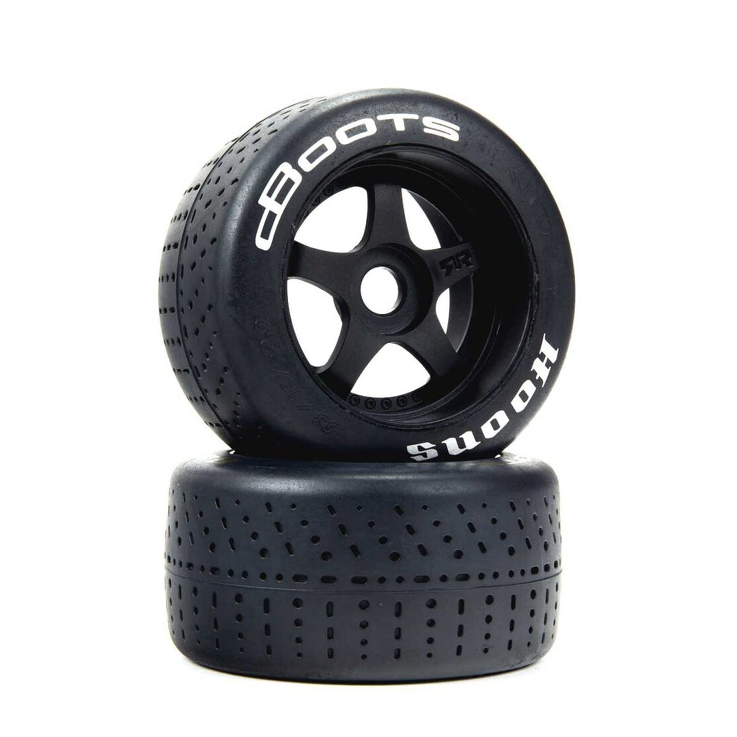 ARRMA dBoots Hoons 53/100 2.9 Tire Set Silver 5-Spoke (2), ARA550103