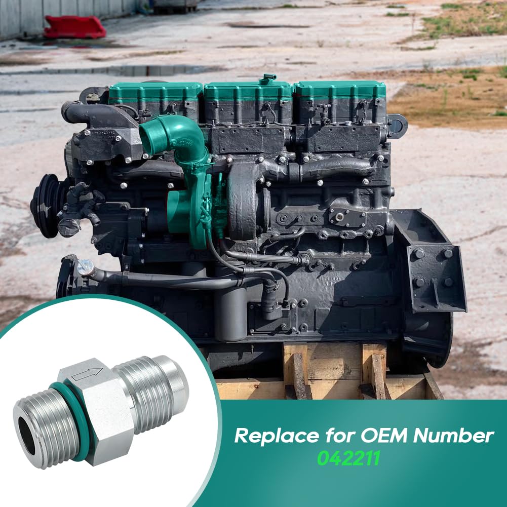 N14 Fuel Check Valve for Cummins N14 Fuel Pump Straight Fuel Check Valve Replace for OEM Number 042211 Aluminum