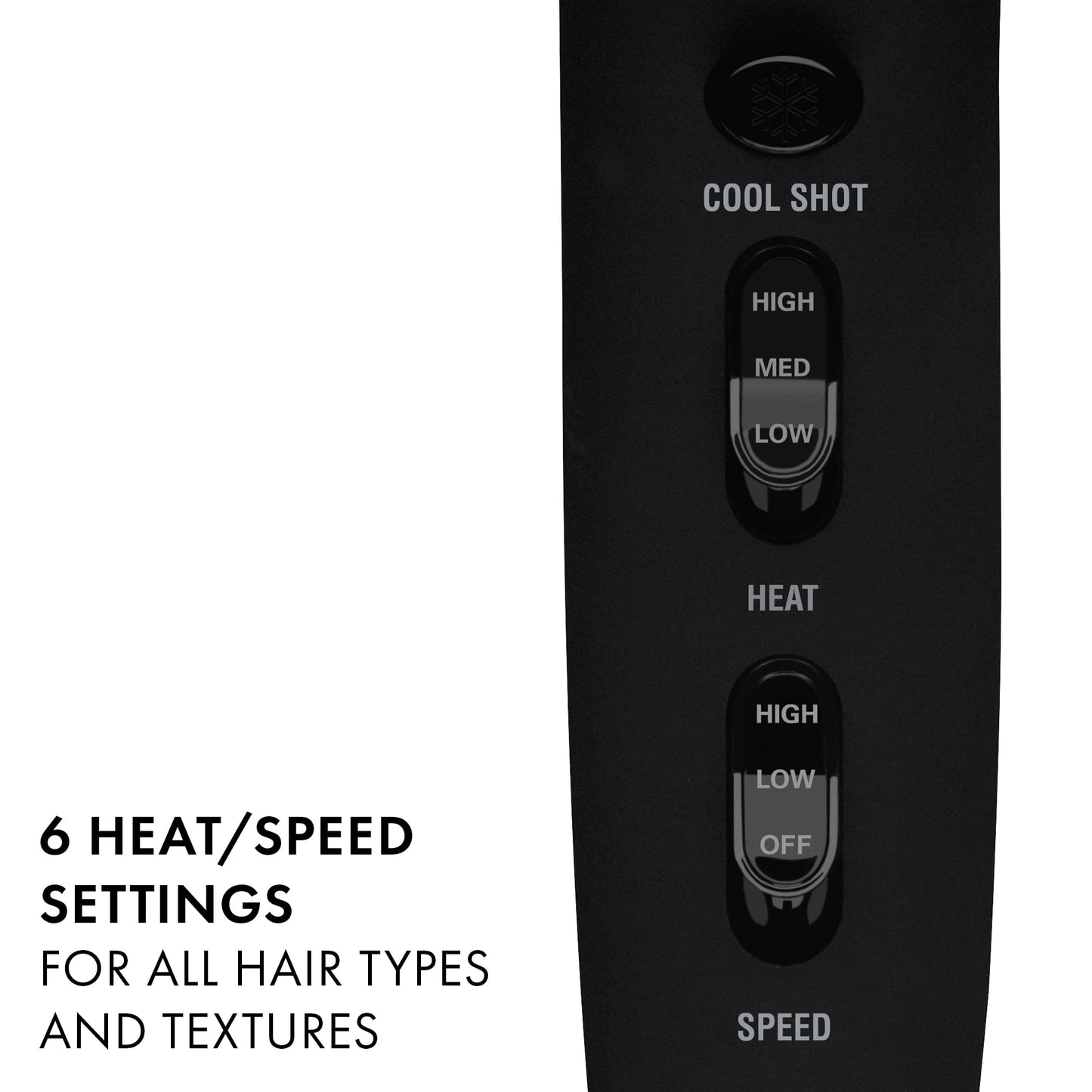 HOT TOOLS Professional Rainbow Turbo Ceramic Hair Dryer | Less Frizz, for Shiny, Healthy-Looking Hair | Powerful and Quiet Blowouts for Fast & Easy Styling (1875 Watts)