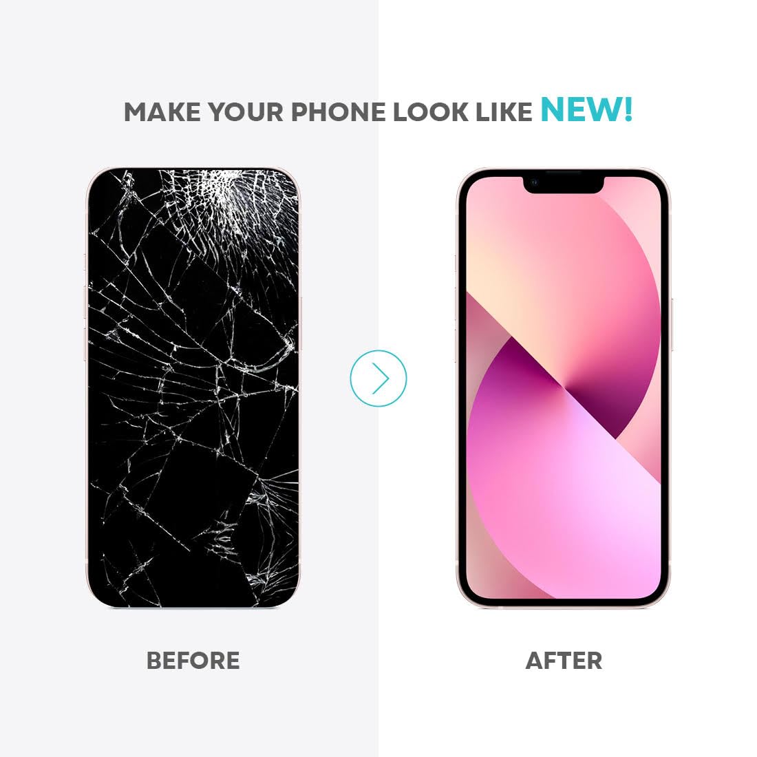 Ace Tech Cellular LCD Screen Replacement for iPhone 13 Pro Max (A2484, A2641, A2644, A2645, A2643) 6.7 inch Touch Screen Display Digitizer Frame Assembly W/Repair Kit + Tempered Glass + Adhesive