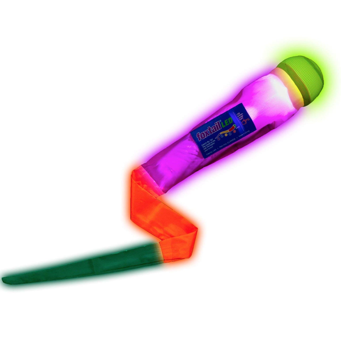 LED Foxtail Softie Light Up Flying Soft Ball Catch and Toss Game