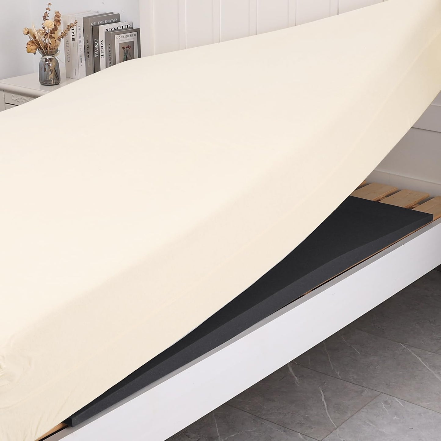 TANYOO Sagging Mattress Support Fix Sinking Beds High Density Foam Insert Pad for Sagging Bed Repair and Extends Life 60 x 25 x 2 Inches