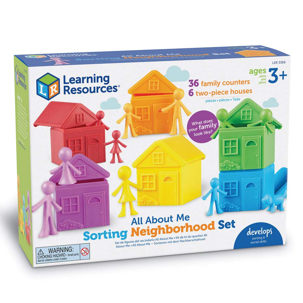 Learning Resources All About Me Sorting Neighborhood - 42 Pieces, Ages 3+ Social Emotional Learning Toys, Toddler Learning Toys