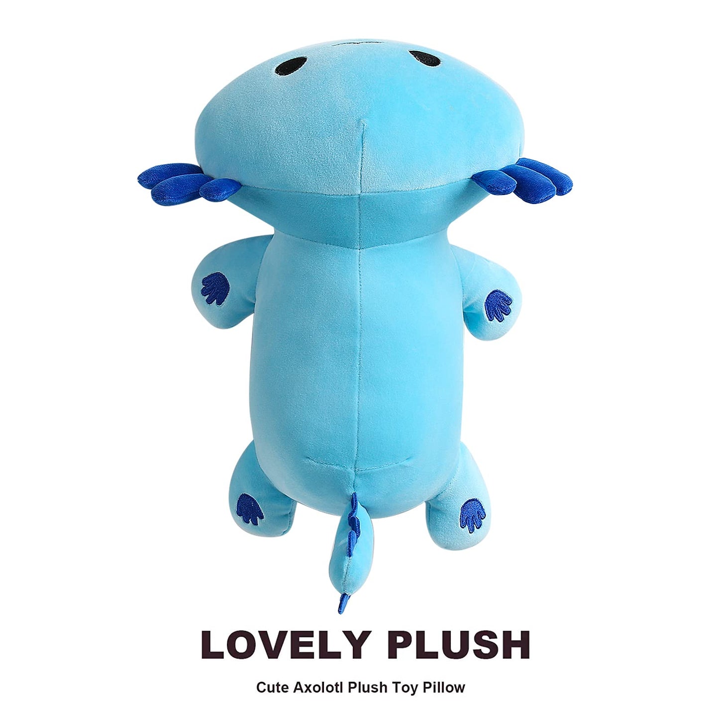 Onsoyours Cute Axolotl Plushie, Soft Stuffed Animal Salamander Plush Pillow, Kawaii Plush Toy for Kids (Blue Axolotl A, 19''), Cat, Axolotl