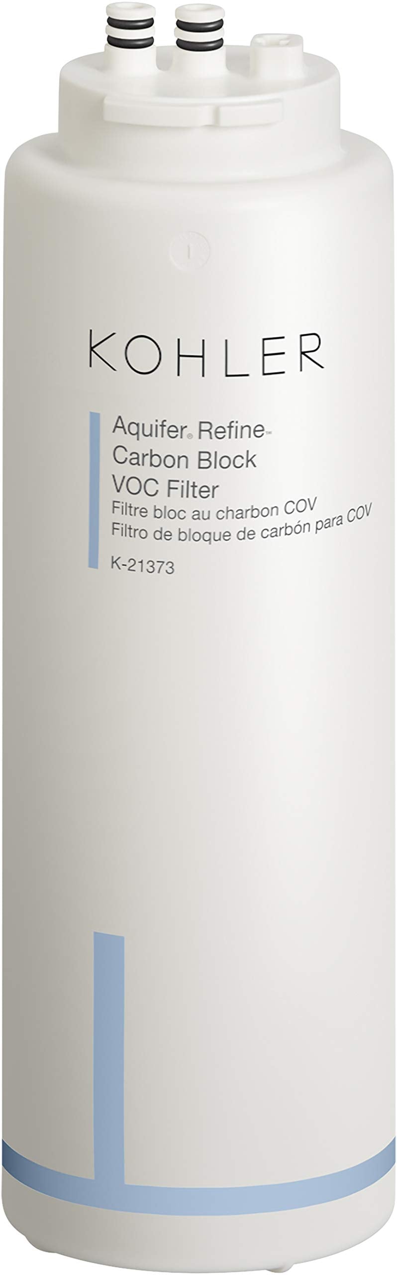 Kohler K21373-NA Aquifer Refine Carbon Block VOC Replacement Filter Cartridges