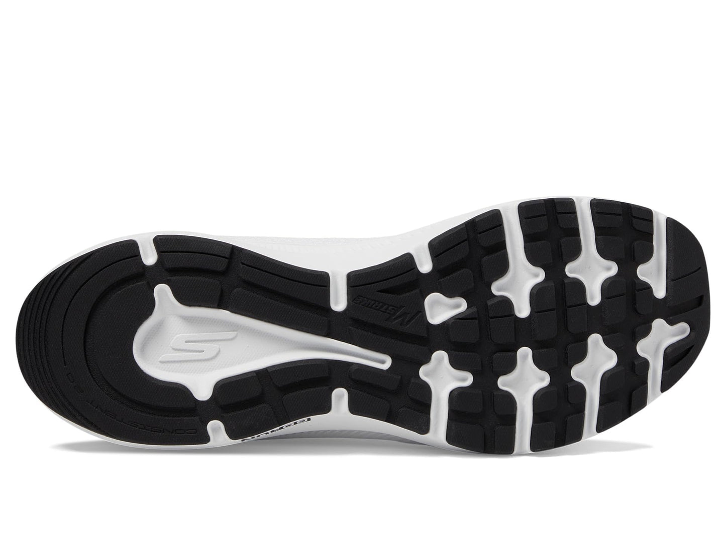 Skechers Women's Go Run Consistent 2.0 Engaged Sneaker, White/Black, 9