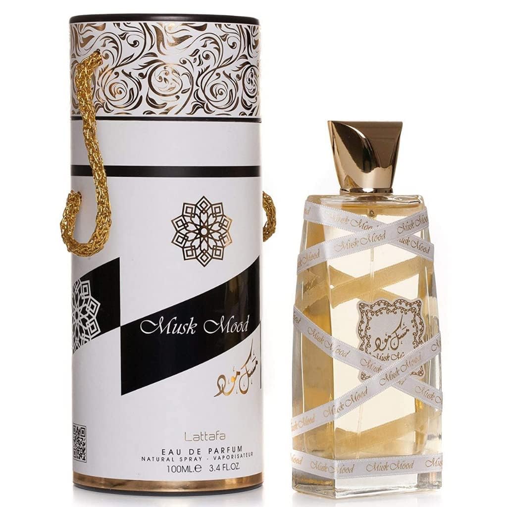 Lattafa for Unisex 4 Piece Eau de Parfum Gift Set (Oud Mood Elixir + Oud Mood Reminiscence + Oud Mood + Musk Mood) 3.4 Ounce/100 ml each