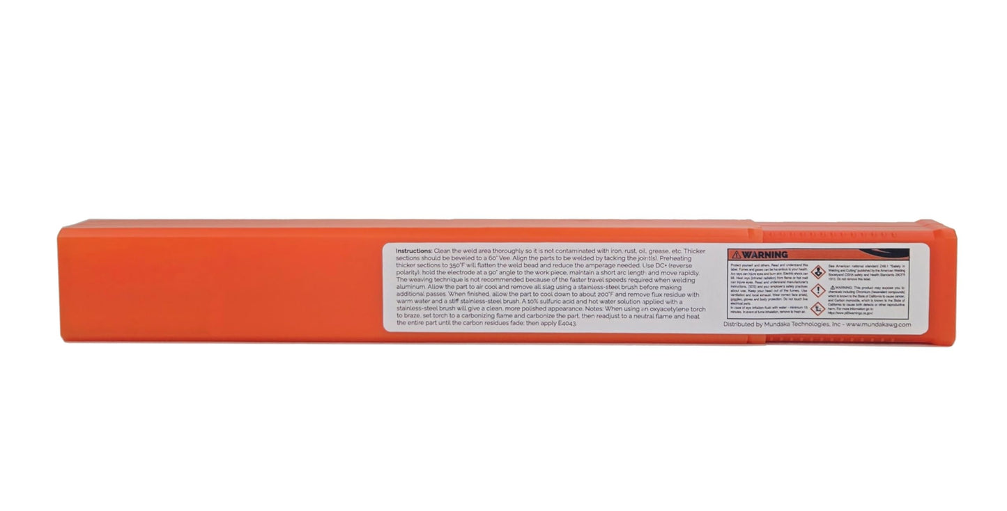 SÜA - Aluminum E4043 Stick Electrode Rod 1/8'' x 14'' - (1 Lb)