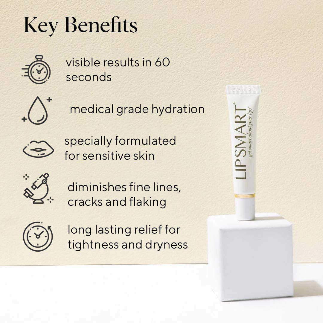 Lipsmart Ultra Hydrating Lip Treatment Moisturizer and Volumizer - Powerful Hydration for Dry Lips (2 Pack)