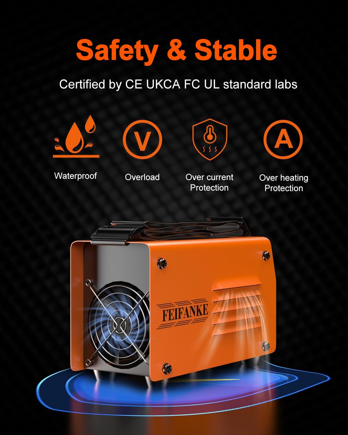 FEIFANKE 140A Stick Welder, 110V Mini Stick Welding Machine, 2 IN 1 ARC/Lift TIG Small Welder Machine, Portable MMA Inverter Welder with IGBT Hot Start ARC Force Anti-Stick 5PCS 3/32" Welding Rods