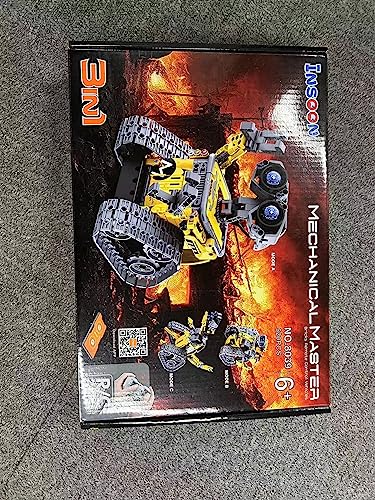 INSOON Robot Toys for Kids Building Set, 520 PCS App & Remote Control Robotics Kit, 5-in-1 RC Wall Robot Engineer Robot Dinosaur Building Block Toy Gift for Kids 6 7 8 9 10 11 12+ Years Old Boys Girls