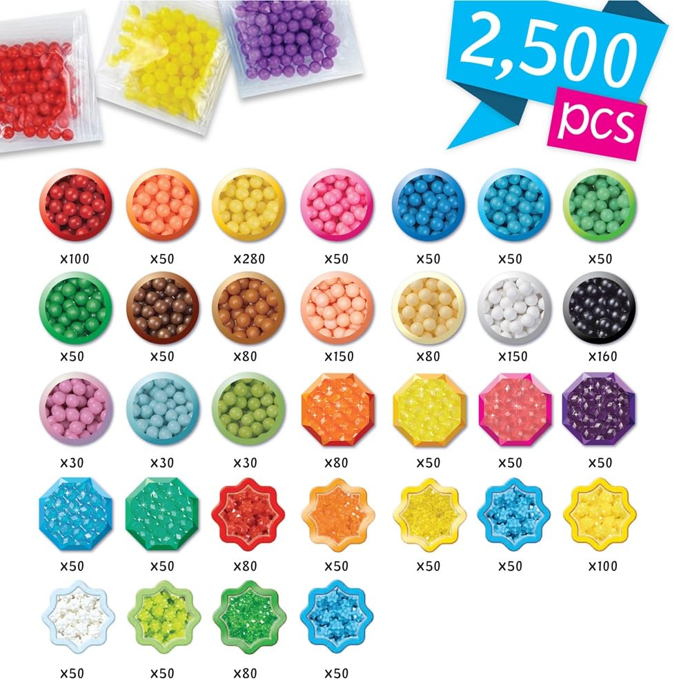 Aquabeads Disney Princess Creation Cube, Complete Arts & Crafts Bead Kit for Children - Over 2,500 Beads & Display Stand The Create Belle, Ariel, Tiana, Rapunzel and More, Multicolor (31773)