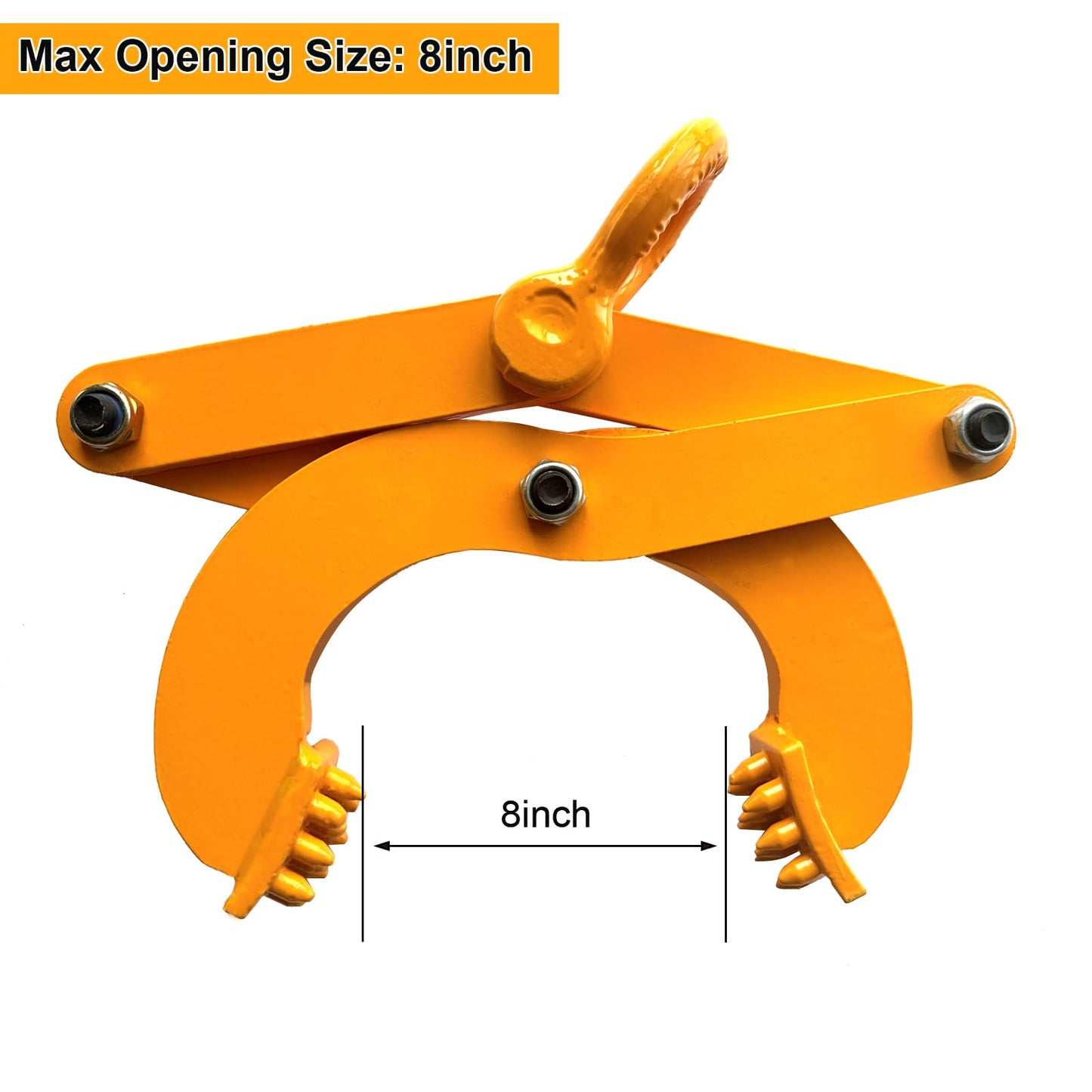CooTentler 6090lbs Pallet Puller Clamp Heavy Duty Steel Single Scissor for Pulling Pallets, Woods, Trees, 8 Inches Bigger Jaw Opening Pallet Grabber