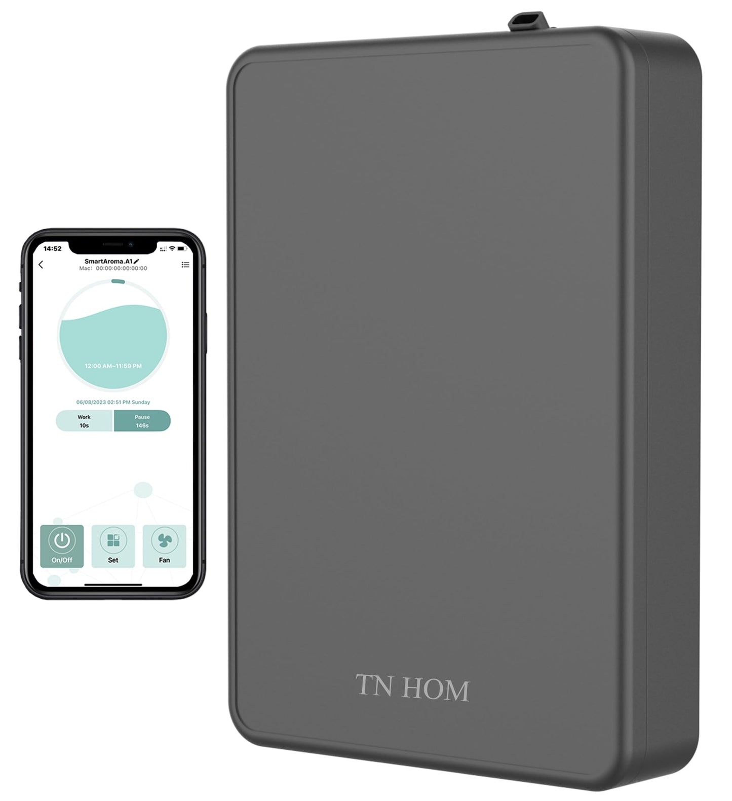 TN HOM Smart Bluetooth Scent Air Machine for Home, Cold Air Technology Waterless Essential Oil Diffuser 500ML, Scent Cover Up to 1,450 Sq. Ft - Aromatherapy Fragrance for Large Room, Office, Hotel