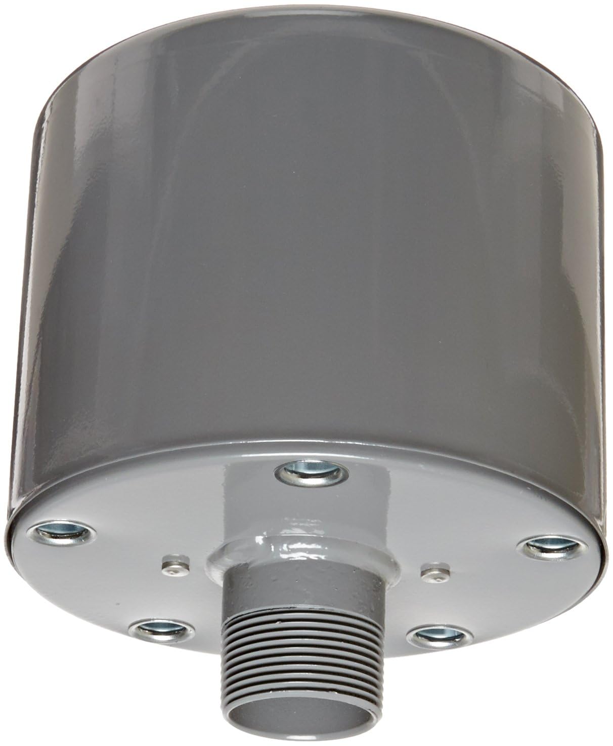 Solberg FS-19P-125™ Inlet Compressor Air Filter Silencer, 1-1/4" MPT Outlet, 6-5/8" Height, 6" Diameter, 70 SCFM, Made in the USA